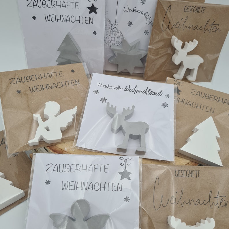 Mini-Weihnachtsgeschenke 3er Set Weihnachten einzeln verpackt Geschenk Mitgebsel Weihnachtsgrüße Bild 2