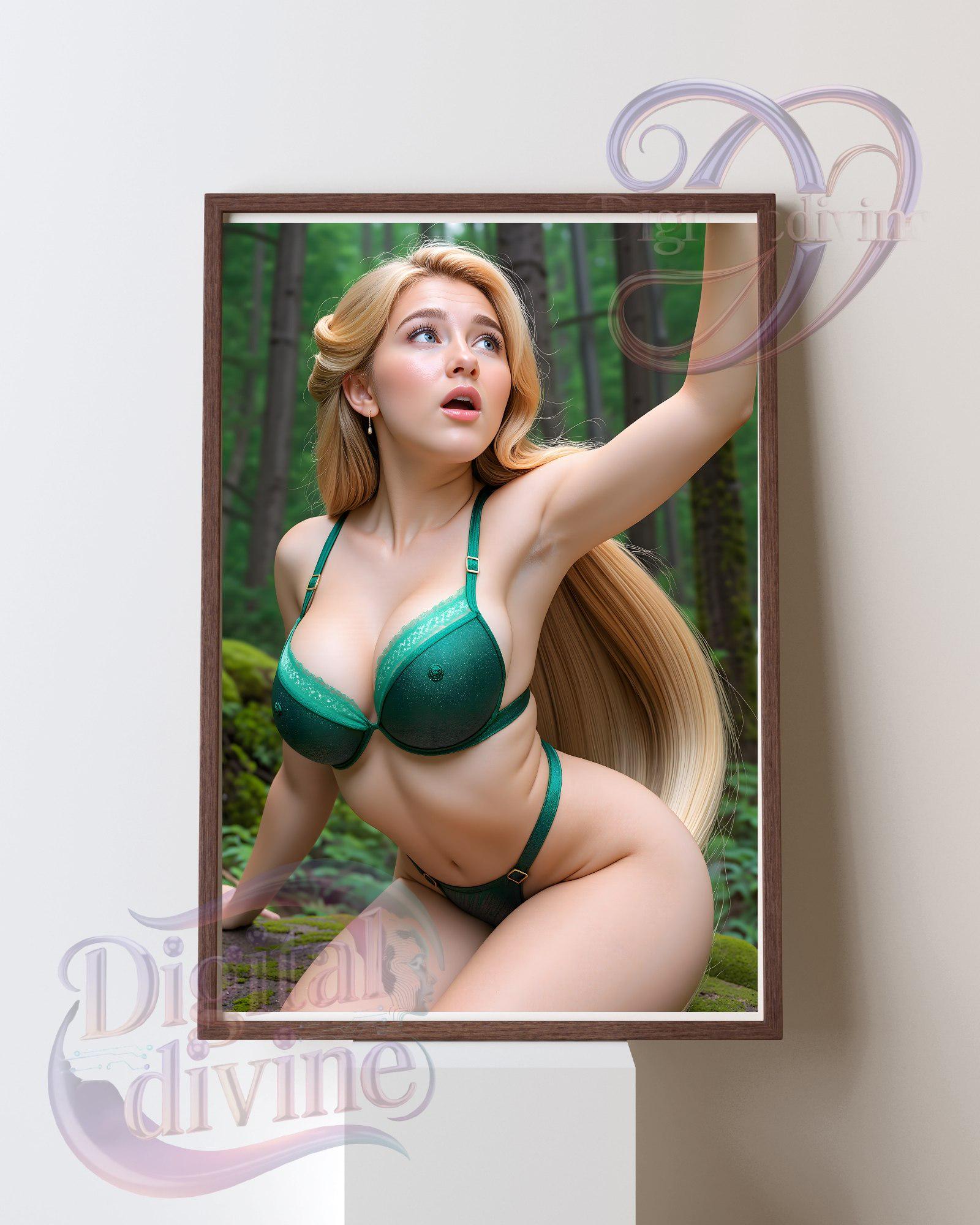 Hot Blonde in Lingerie