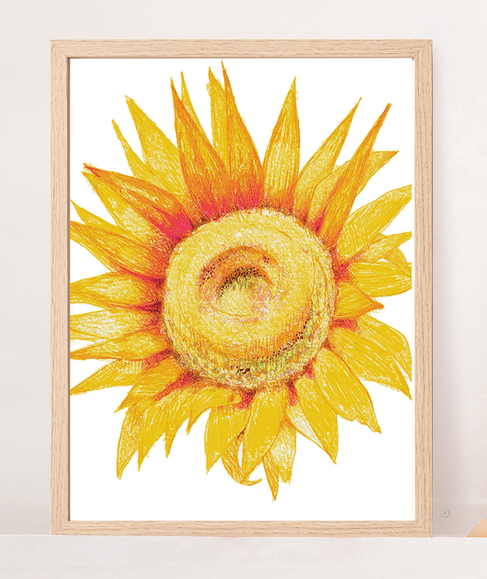 Set of 3 Sunflower Prints, Floral Art Print, Botanical Wall Art, Flower