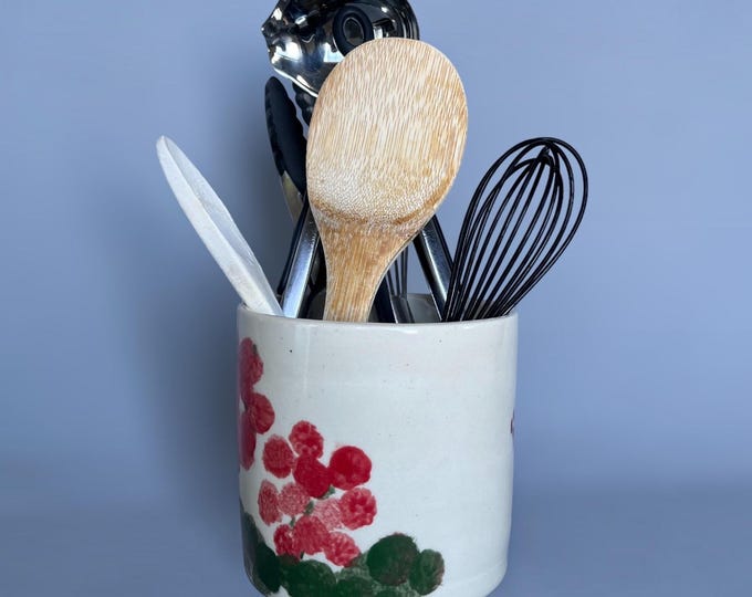 Geranium Utensil Holder