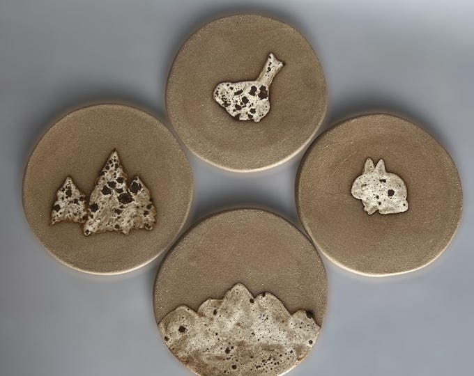 Mountain Chickadee Coaster Set