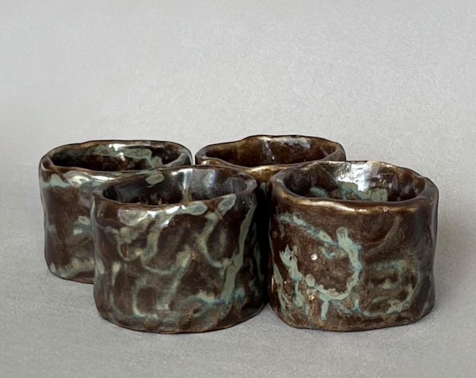 Cortona Napkin Rings - Dark Effect