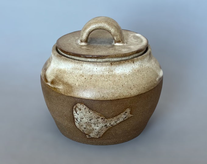 Mountain Chickadee Lidded Jar
