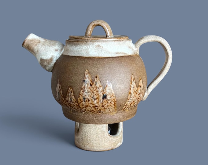 Mountain Chickadee Teapot - Pines