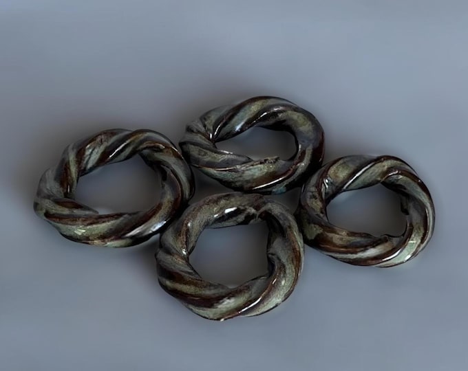 Twist Napkin Rings - Set of 4