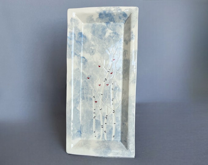 Aspen Large Rectangle Plate - Winter Edition