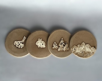 Mountain Chickadee Coaster Set
