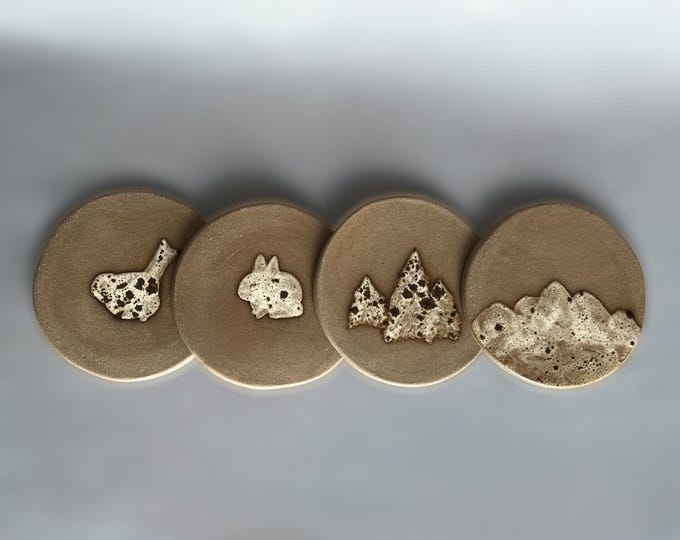 Mountain Chickadee Coaster Set