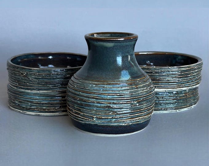 Telluride Oil Decanter and Dipping Plates