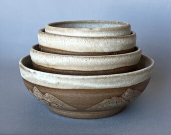 Mountain Chickadee Nesting Bowls - Set of Four