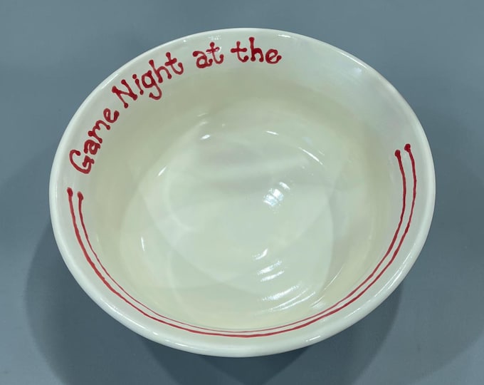 Personalized Game Night Bowl