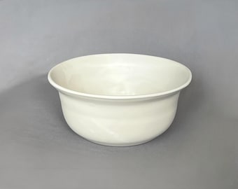French White Serving Bowl