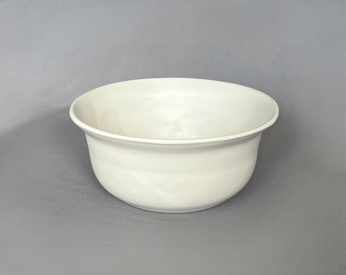 French White Serving Bowl
