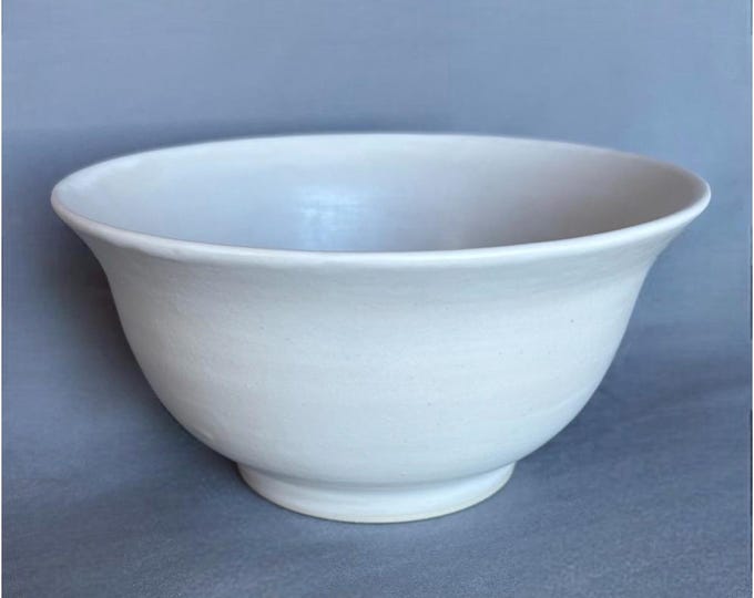 French White Serving Bowl