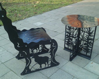 Table and chair dxf