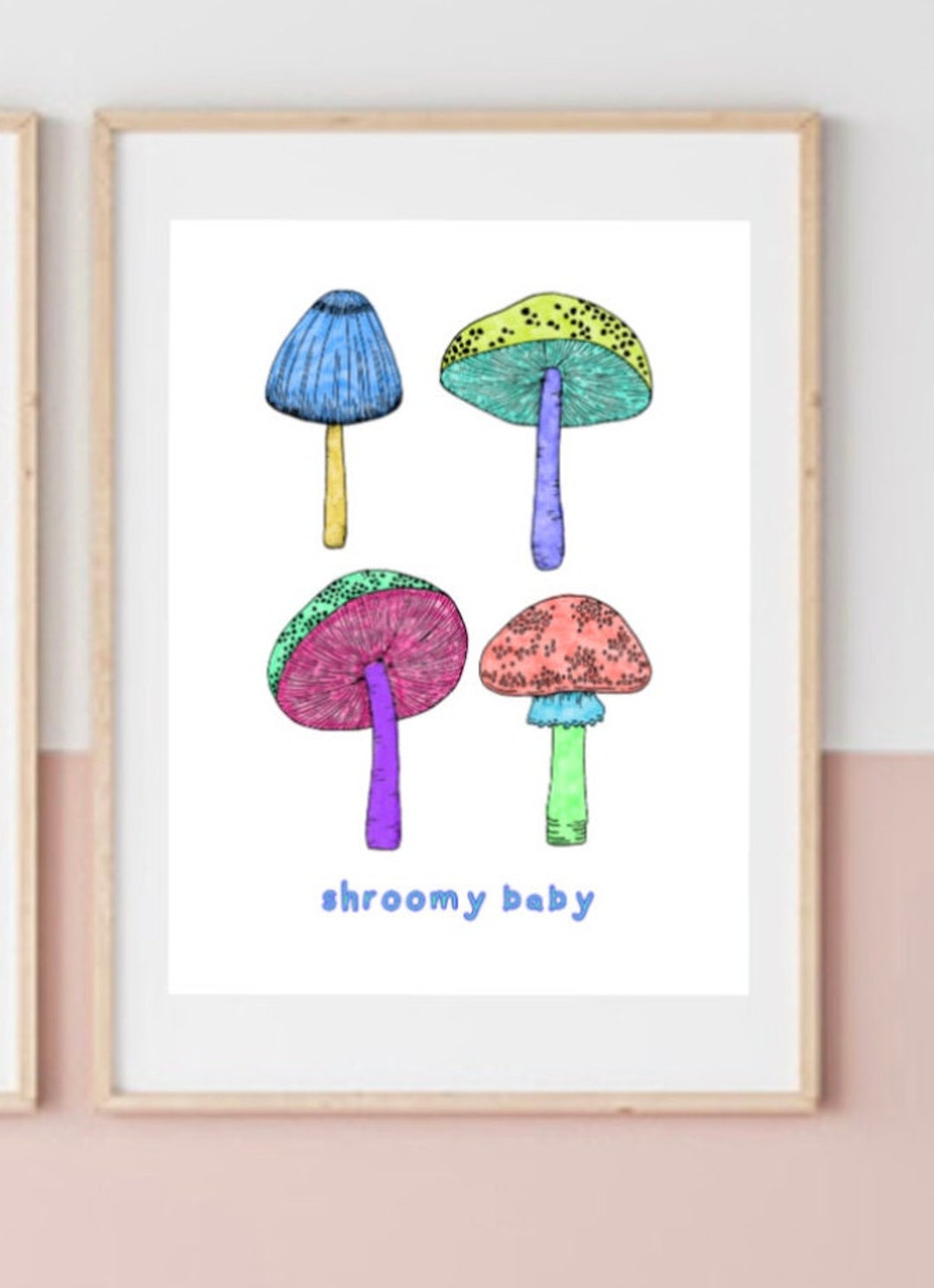 Shroomy Baby Psychedelic Mushroom Art Pack 2 Digital Download