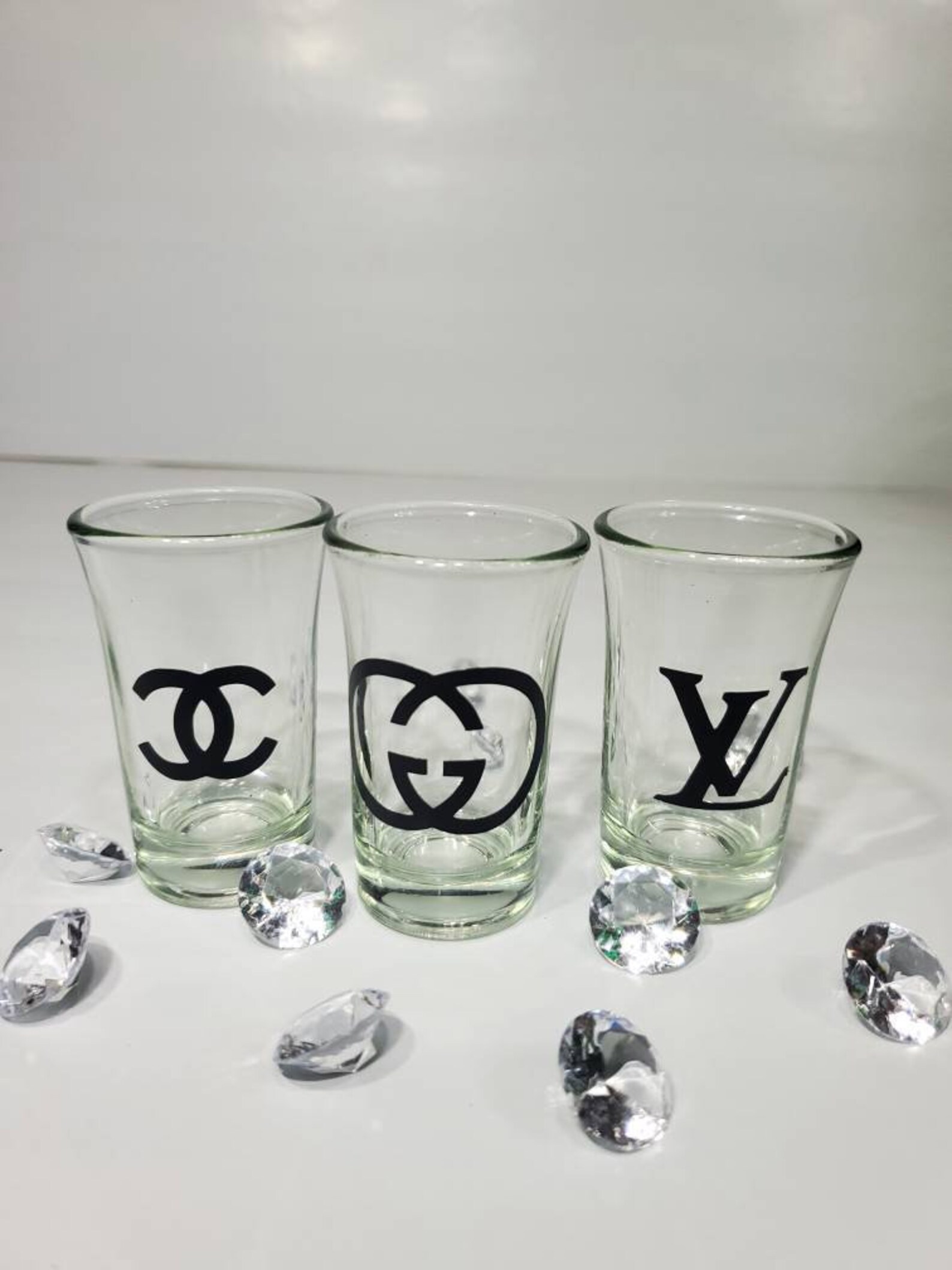 Custom Vinyl Shot Glass Set Etsy