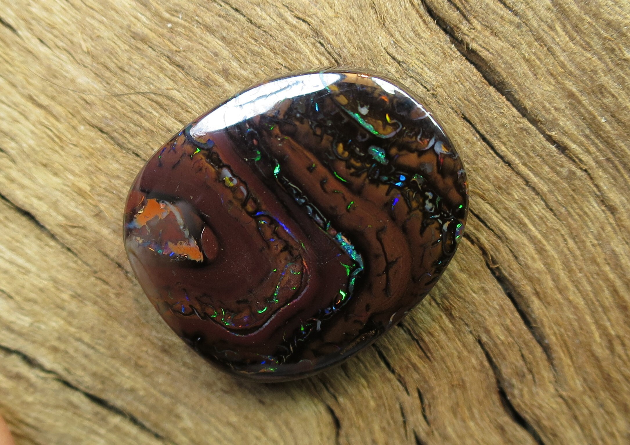 Beautiful 22 Ct Multi Colored Natural Flashy Matrix Boulder Opal E28 - Etsy