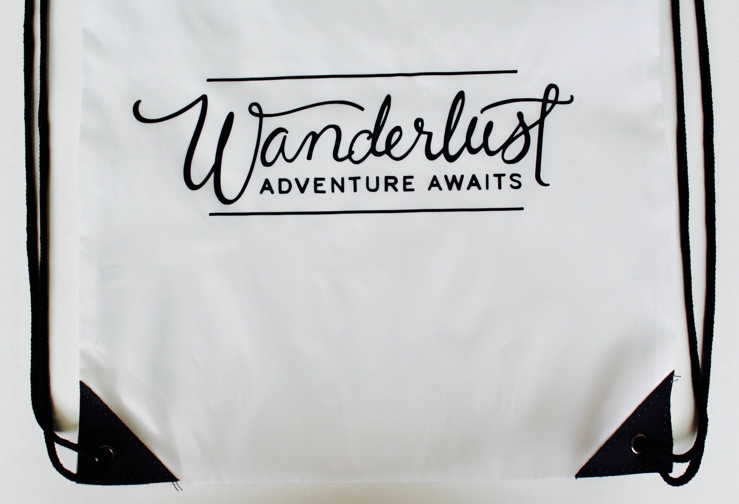 Wanderlust Drawstring bag Mochila Vacation Party saco de Etsy