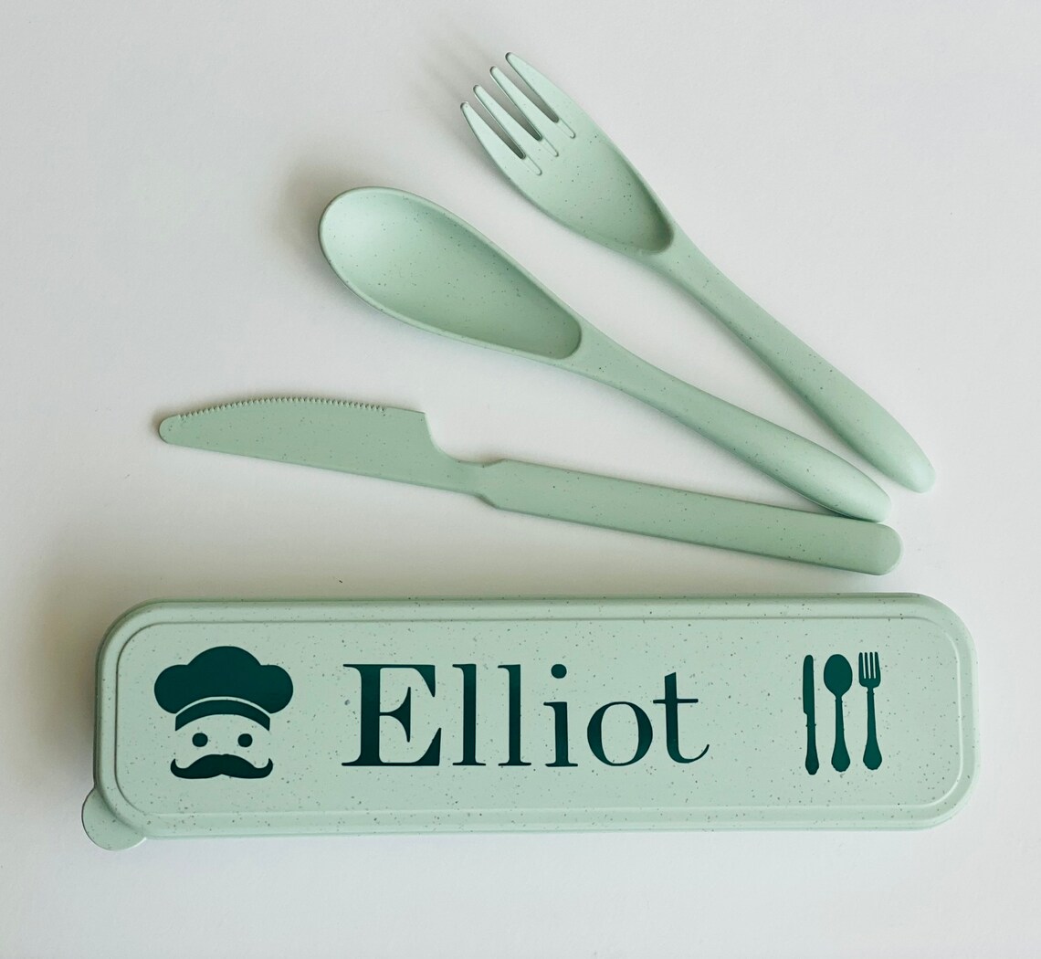 Personalized Utensils Set Custom Meal Set Child's Utensil Set Custom