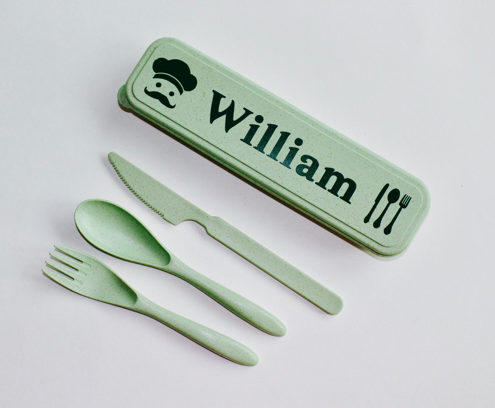 Personalized Utensils Set Custom Meal Set Child's Utensil Set Custom