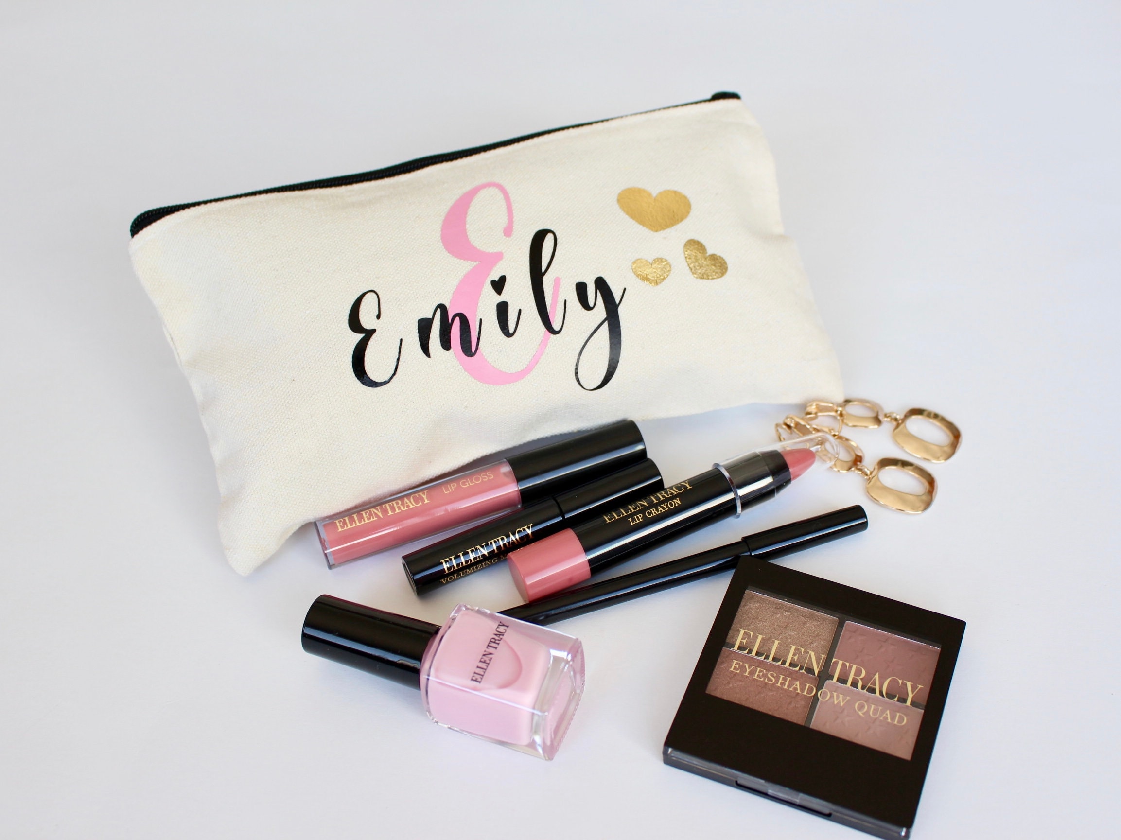 Personalized makeup bag Custom Cosmetic Bag Personalized Etsy