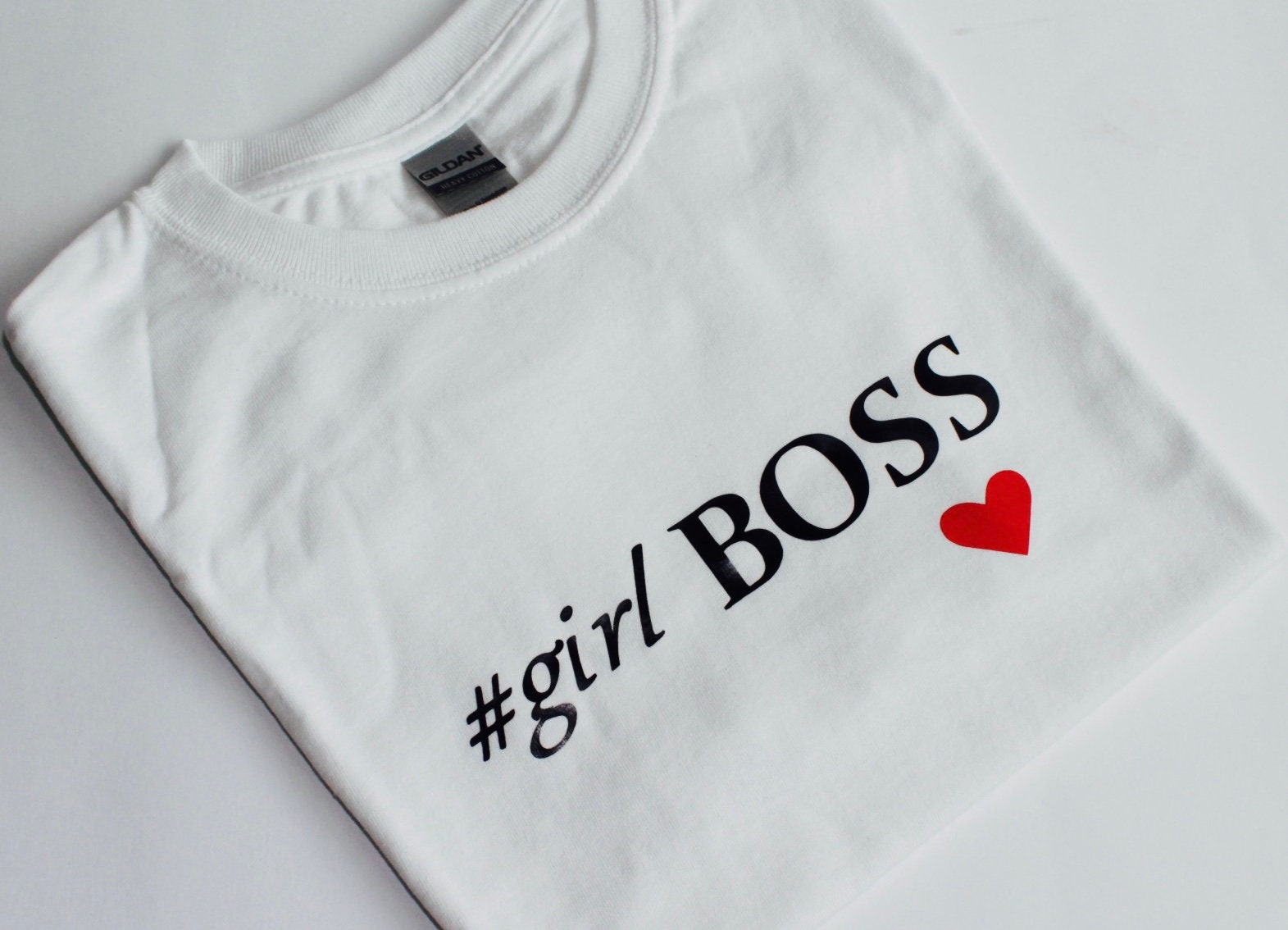 Girl Boss Tshirt Comfortable Female Shirt Women's Apparel Empowered Woman Etsy