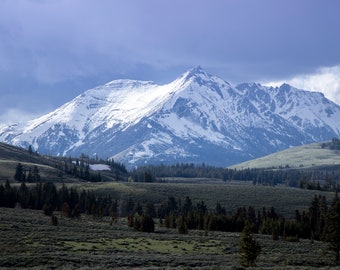 Winter Photo Print, Snow Covered Mountain, Teton National Park, Outdoor, Nature, Mothers Day Gift, Paper or Metal