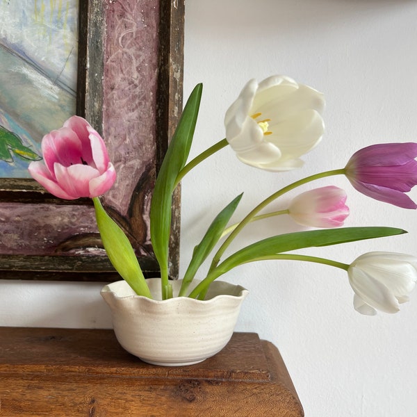 Flower bowl- KENZAN/Flower Holder/Ikebana/Flower Arrangement/Flower vase frog/