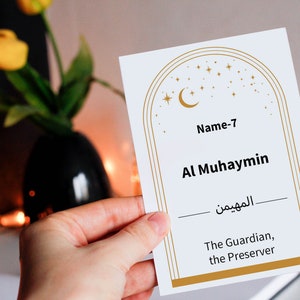 99 Names of Allah, Kids Flash Cards, Islamic Art, Quran, Muslim ...