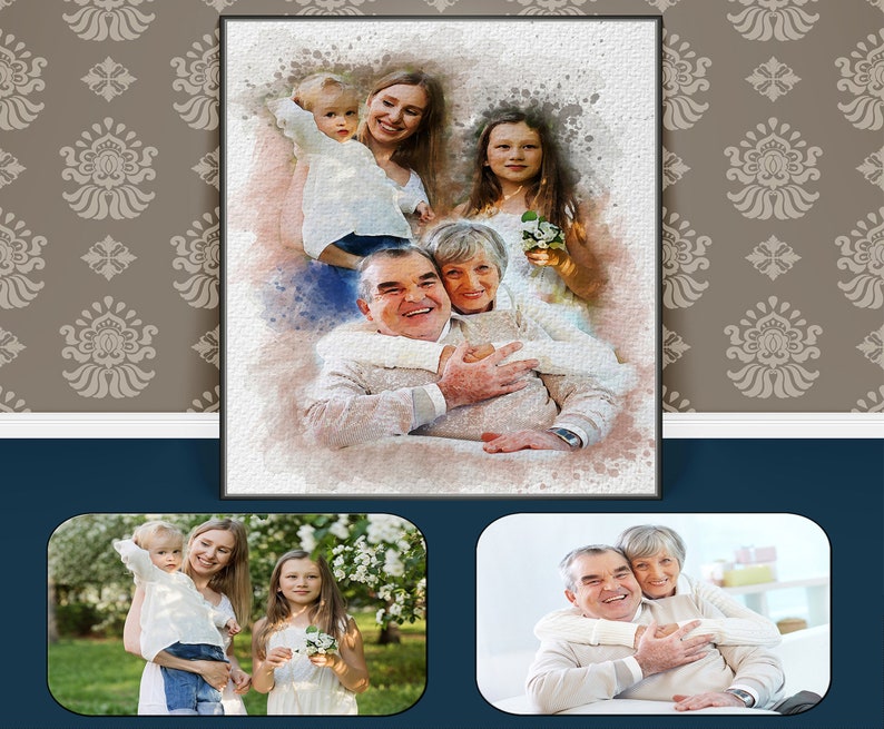 Ajouter une personne décédée à une photo Photos combinées - Etsy France