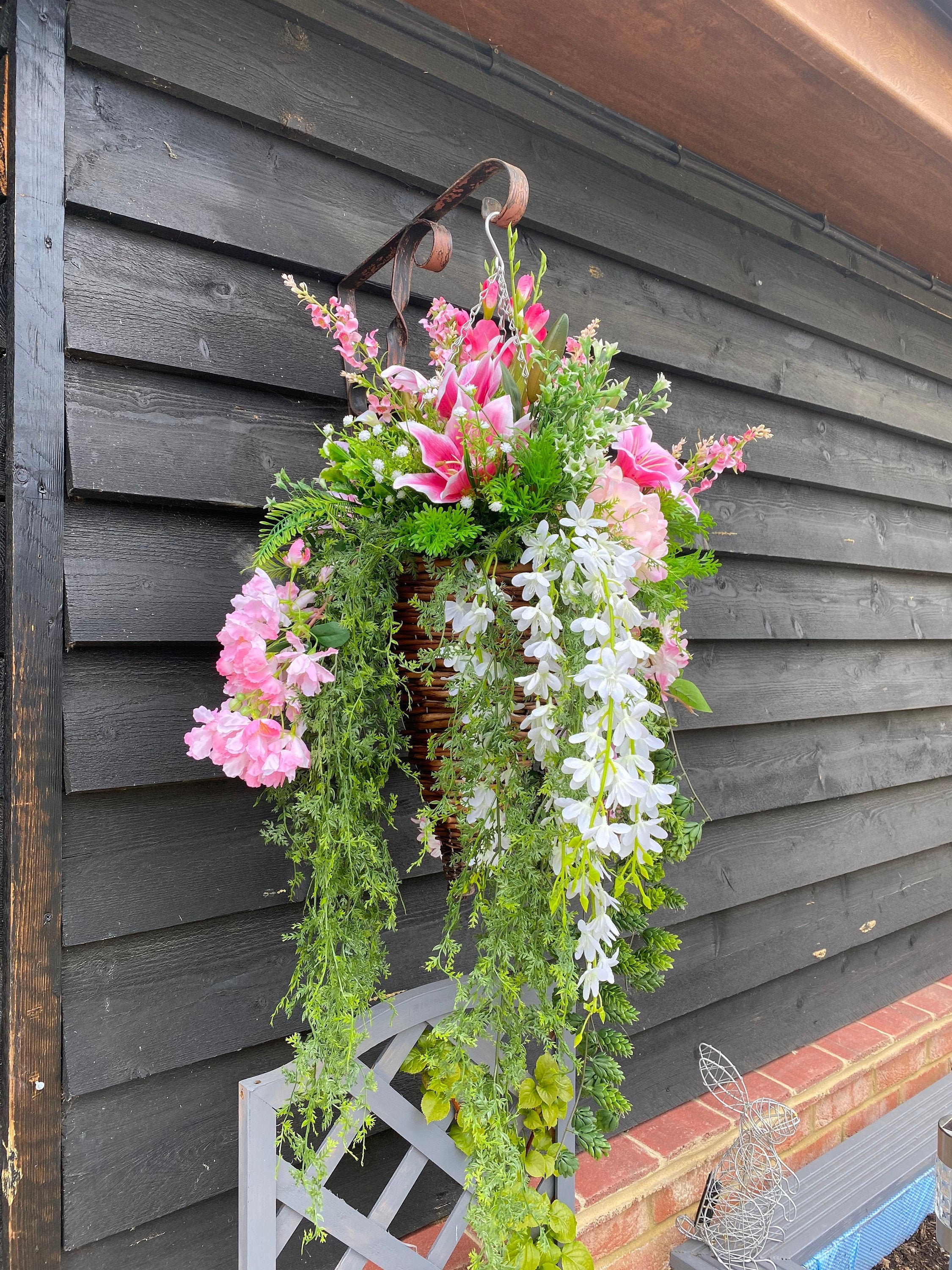 Pink Princess Hanging Basket Etsy