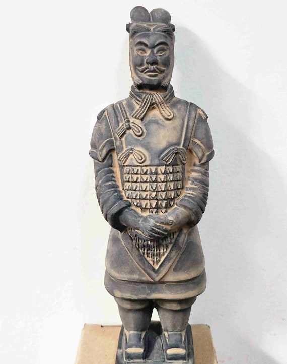 Vintage Asian Terracotta Warrior of Xian Statue General Who Etsy UK
