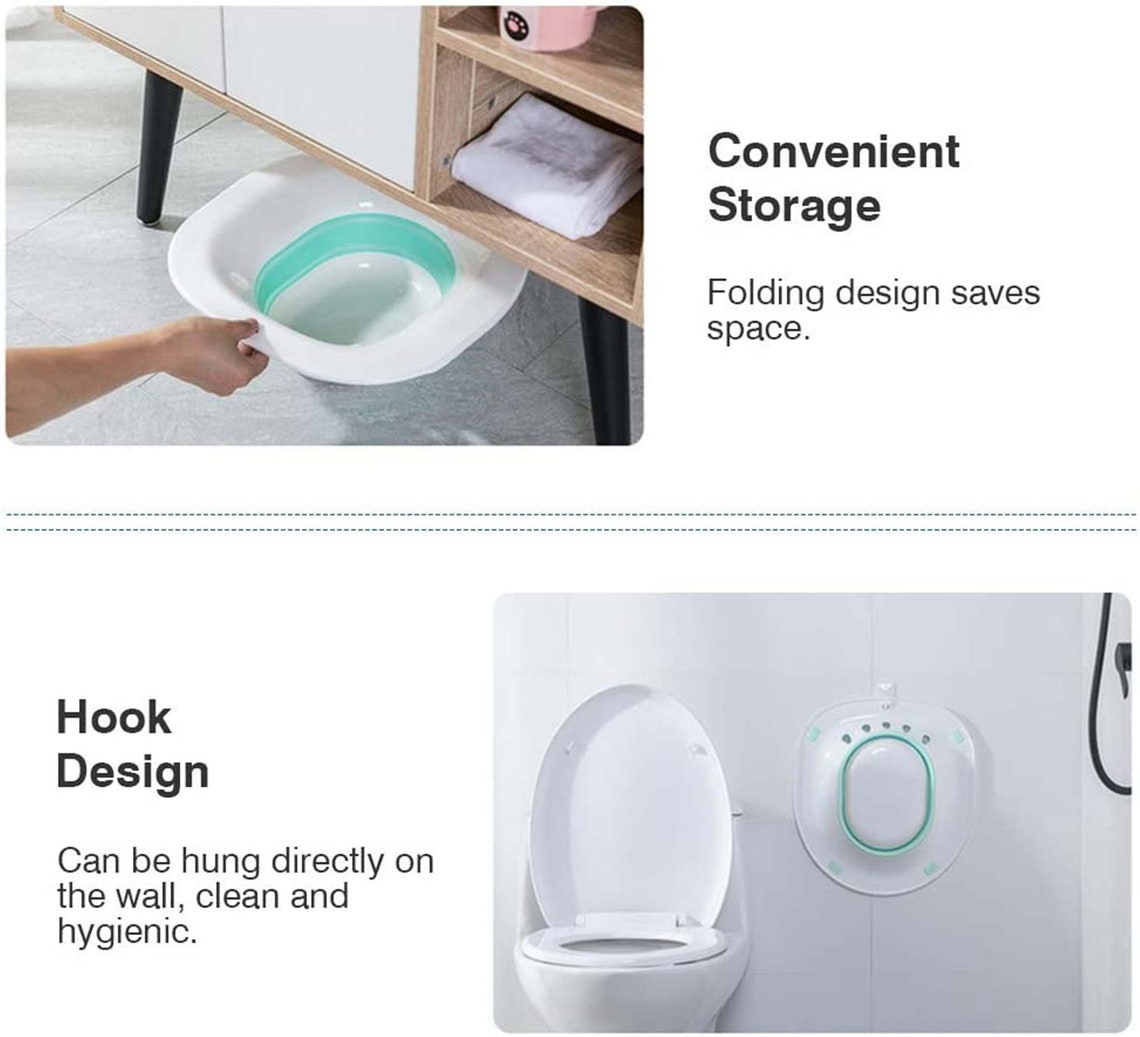 Sitz Bath Over The Toilet Portable Bidet for Standard Toilet Etsy