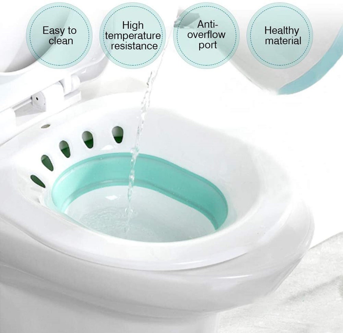 Sitz Bath Over The Toilet Portable Bidet for Standard Toilet Etsy
