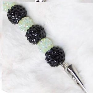 Clip pour carte de guichet automatique | Aide bracelet | Clip pour carte de crédit | Baguette porte-cartes, clip perlé, strass, pince, mignon, scintillant, multicolore, strass