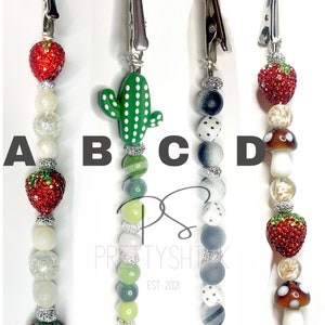 Clip pour carte de guichet automatique | Aide bracelet | Clip pour carte de crédit | Porte-cartes Baguette Cactus Fraise Fun Special