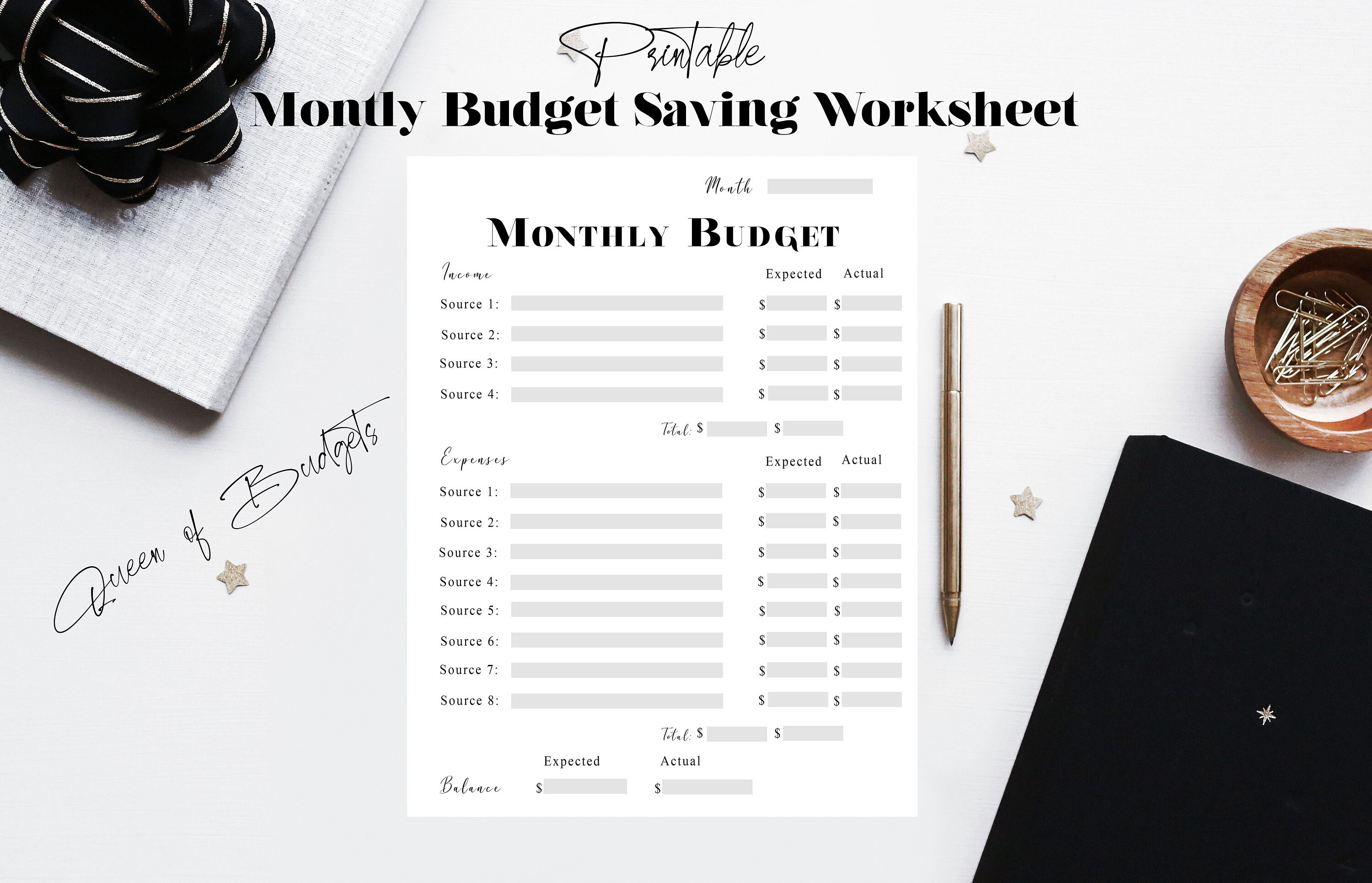 monthly budget planner bi weekly budget planner budget etsy