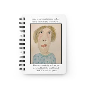 Funny notebook for those past midlife ! Great mom or dad gift ! Perfect retirement gift ! Spiral Journal. Irene