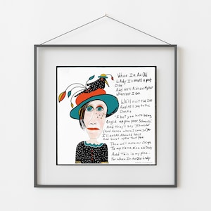 Old age quote print, old age art, funny women art, funny aging quote , 60th birthday gift for her, 50th birthday gift for her