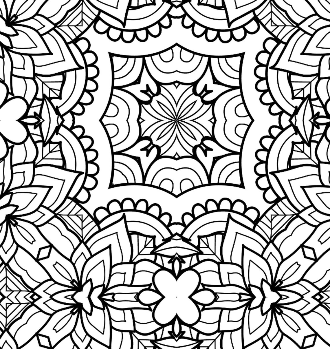 30 Mandala Coloring Pages Relaxation Meditation and Stress - Etsy