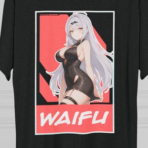 Anime Waifu T-Shirt – Cute Aesthetic Japanese Streetwear Graphic Tee for Otaku & Weebs