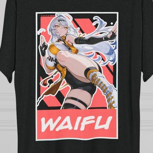Anime Waifu T-Shirt – Cute Aesthetic Japanese Streetwear Graphic Tee for Otaku & Weebs