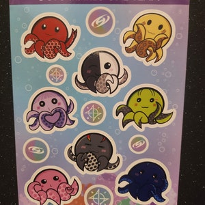 Octeez - Ateez - octo makes one team - sticker sheet - Gloss