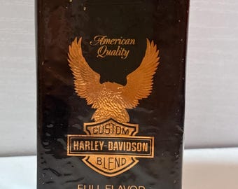 Vintage Harley Davidson Custom Blend Tobaccoana Advertising Display Collectible Sealed