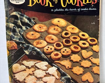 1958 Good Housekeeping Book of Cookies Vintage Cookbook Mid Century Baking Recipe Book Retro Kitchen Decor