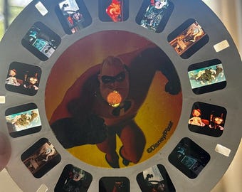 Disney Pixar The Incredibles View Master Reel 3D Slides Vintage Toy