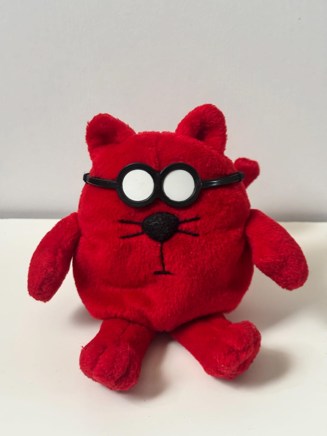 Vintage GUND Catbert Plush Dilbert Comic Character Red Cat Stuffed Toy ...