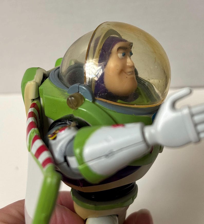 Vintage Toy Story 2 Buzz Lightyear Thinkway Toys Action Figure 1999 Disney Pixar Y2K 画像 8