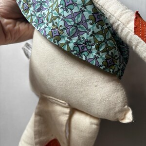 Muñeco de peluche de zorro de mejillas delicadas de Anthropologie, 48 cm, estilo artesanal, animal de peluche, juguete de decoración boho. imagen 7